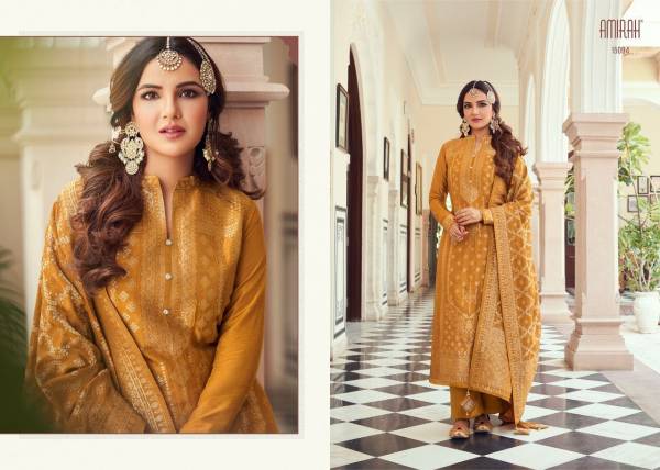 Amirah Maariyah Gold Heavy Festive Wear Latest Salwar Suit Collection